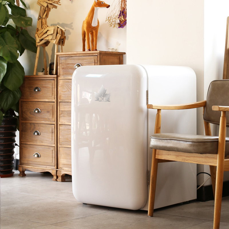 七星sevenstarsbc130rdc小型冰箱复古冷藏家用迷你单门小冰箱冷冻107l