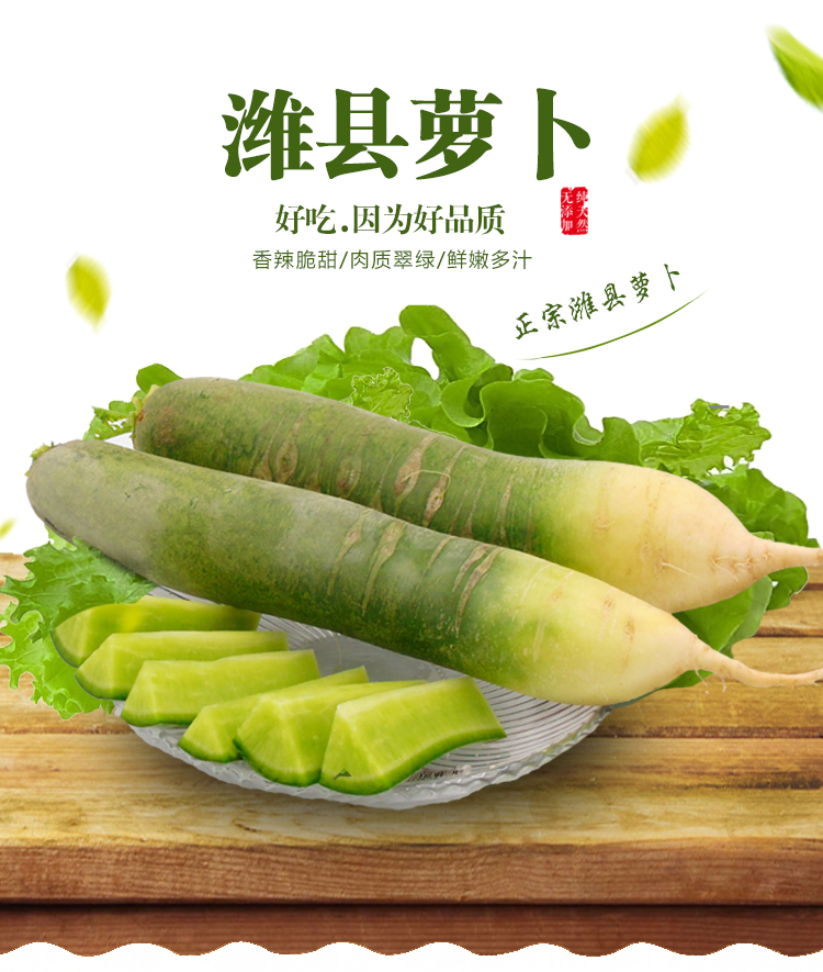 中华特色馆菏泽馆山东特产新鲜水果萝卜2斤装农家种植