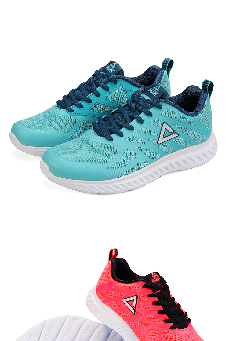 匹克peak跑步鞋女轻逸系列跑鞋轻质3d易弯折大底旅游鞋dh810028