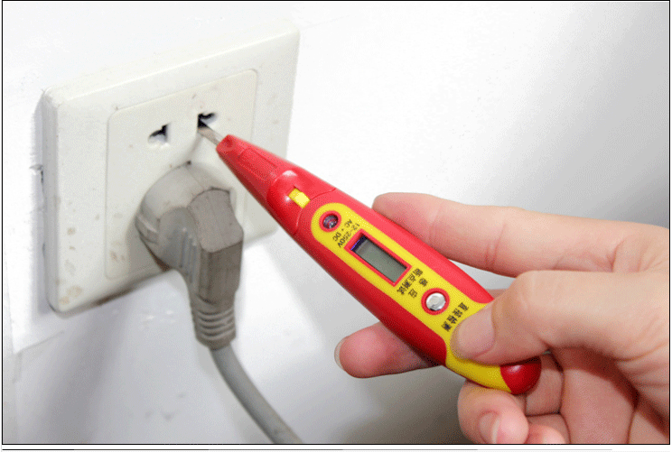 老alaoa多功能数显测电笔la5110419感应断点验测电笔电工维修用红色