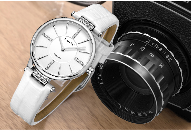 米格5503进口机芯石英表时尚潮流真皮休闲女士手表