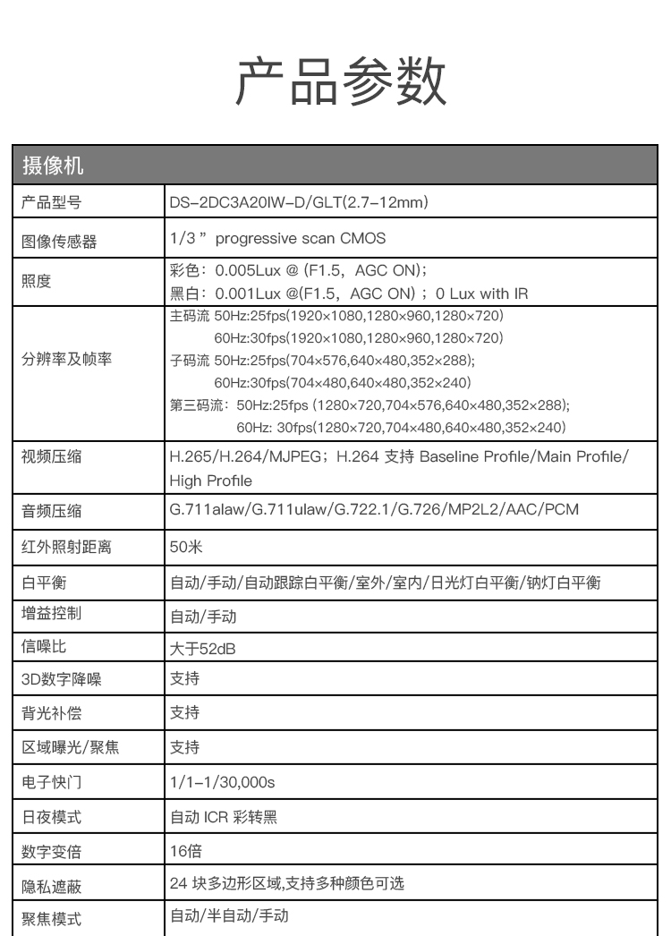 海康威视摄像头监控球机高清网络球支持4g远程对讲350度水平旋转ds2dc