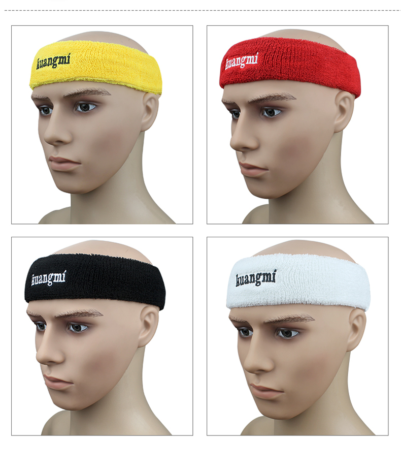 狂迷 运动头带 健身 网篮球 护额头箍 吸汗 女男 发带 护具