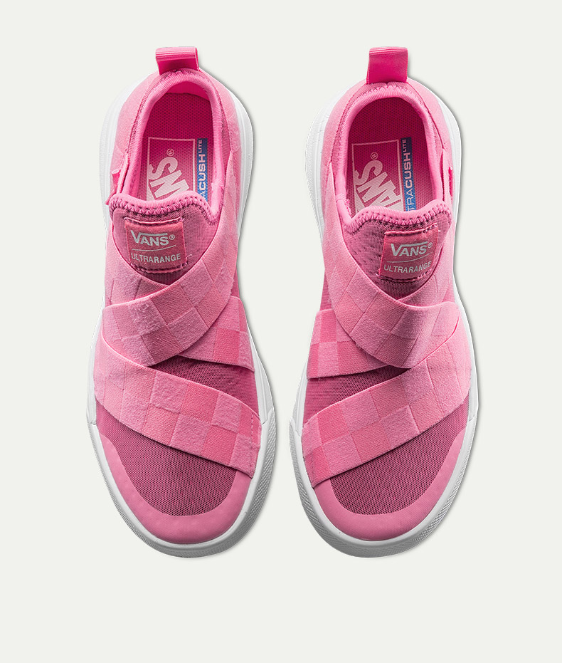 vans范斯正品新款ultrarange粉色女子低帮休闲鞋
