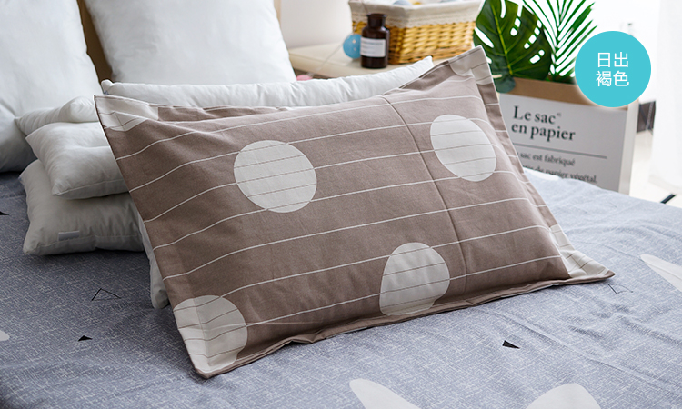 枕头枕套拉链式一对装纯棉厚老粗布开口信封四季通用48全棉74简约