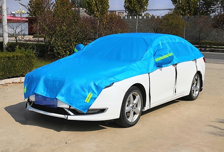 汽车遮阳罩半罩半车衣夏季汽车防晒隔热罩防雨雪汽车遮阳伞遮阳挡牛津