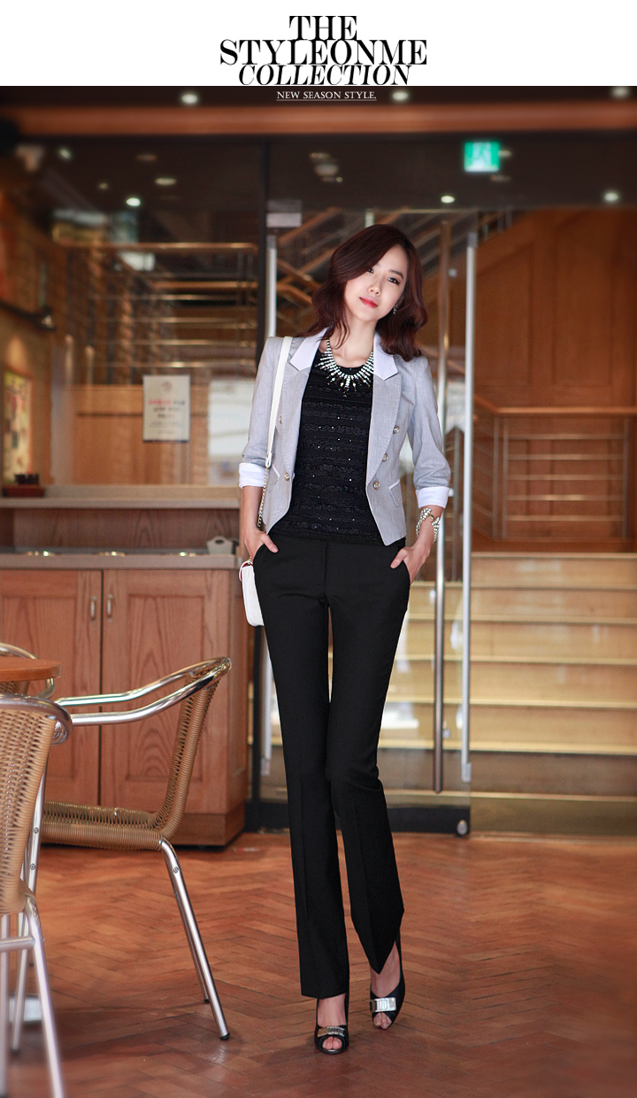 mtiny工作裤女裤子女式西装裤直筒修身显瘦西裤女装长裤职业工装裤