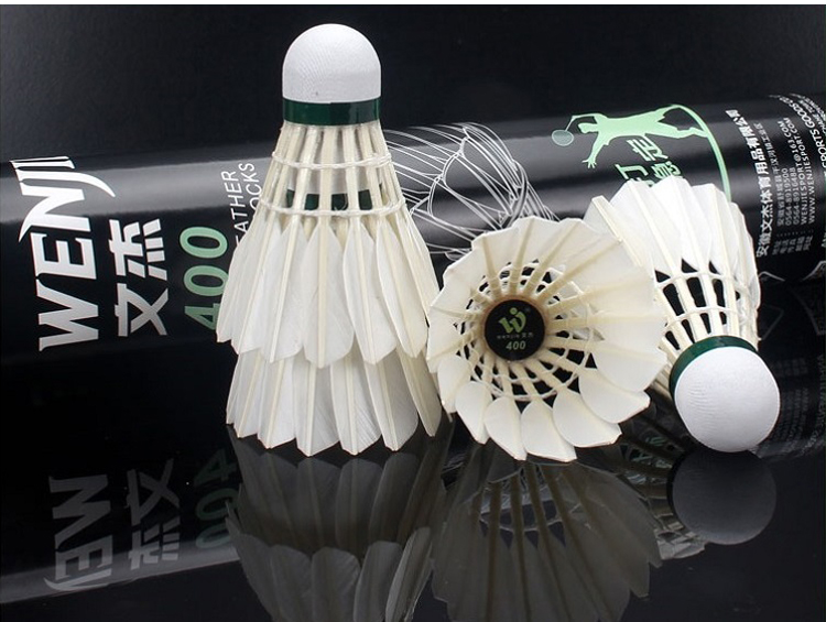 winjie文杰羽毛球wj300wj400稳定鹚鸪鸭训练比赛用球1筒12只装