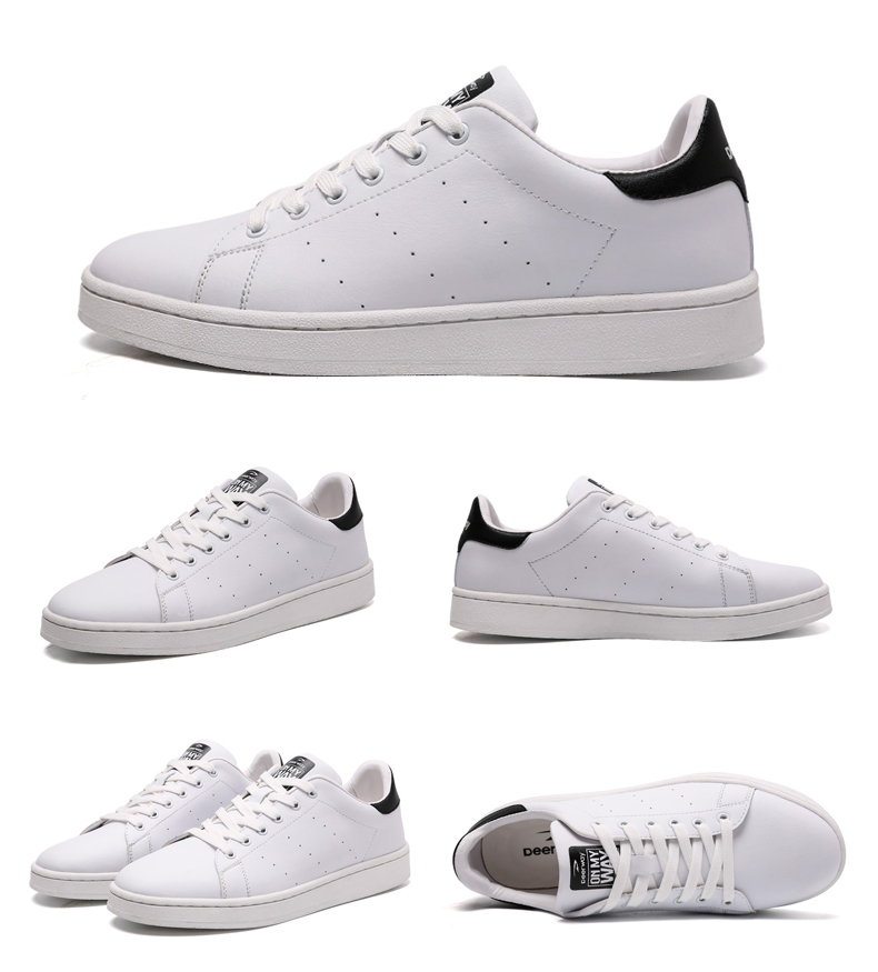 德尔惠小白鞋男鞋 秋季新款白色休闲鞋 运动鞋轻薄防滑板鞋
