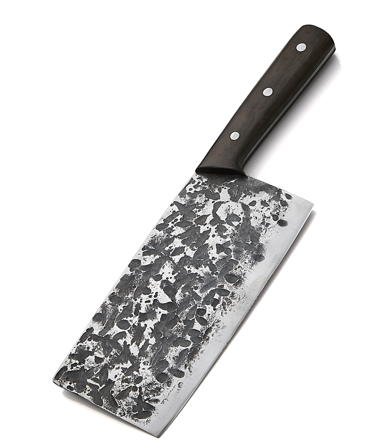 楚家刀夹钢家用菜刀手工锻打切片刀厨师专用锰钢切肉刀户撒玄铁刀