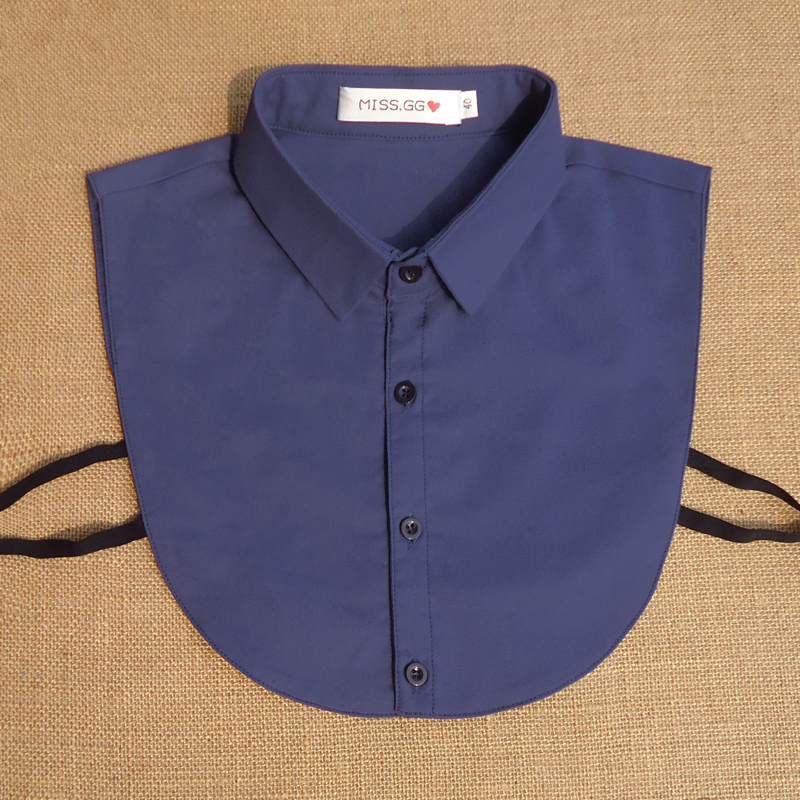 sexemara假领子型号 qma新款男款衬衫假领子 男士秋冬假领子 棉微领