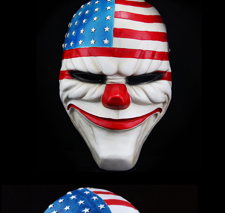 树脂收获日2面具万圣节面具payday2主题面具游戏收获日2