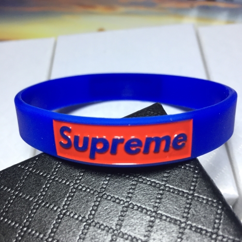 supreme情侣男女学生夜光荧手环一对手链硅胶手碗nba篮球球星闺蜜