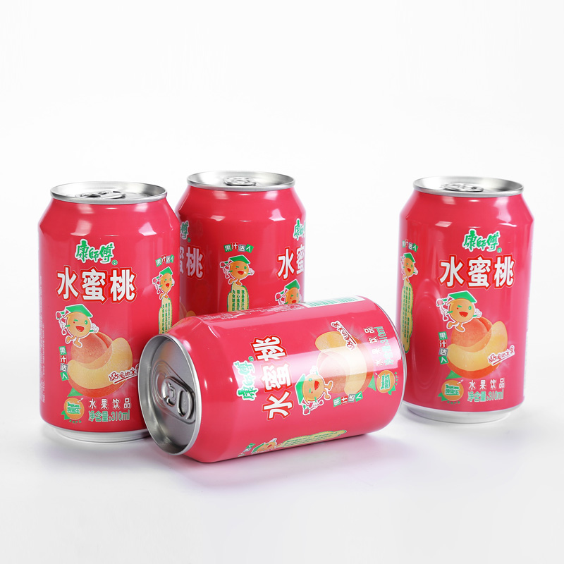 康师傅水蜜桃汁果汁桃汁饮料罐装310ml24罐整箱夏季饮料当天发货