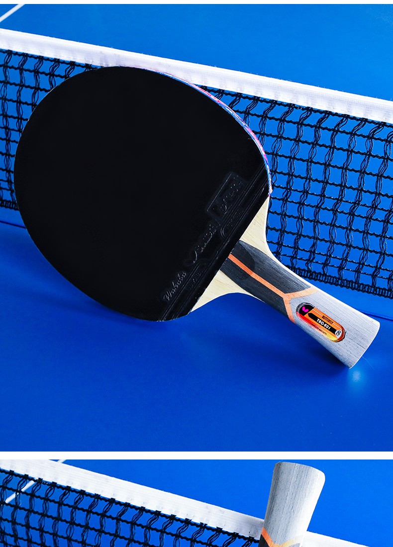 健芬欣蝴蝶8星801802蓝海绵乒乓球拍双面反胶蝴蝶王横拍长柄单只