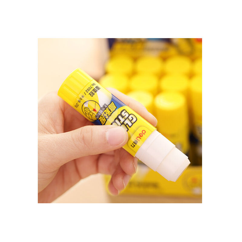 得力deli7092高粘度pvp固体胶水无甲醛快干耐用胶棒12支装办公用品