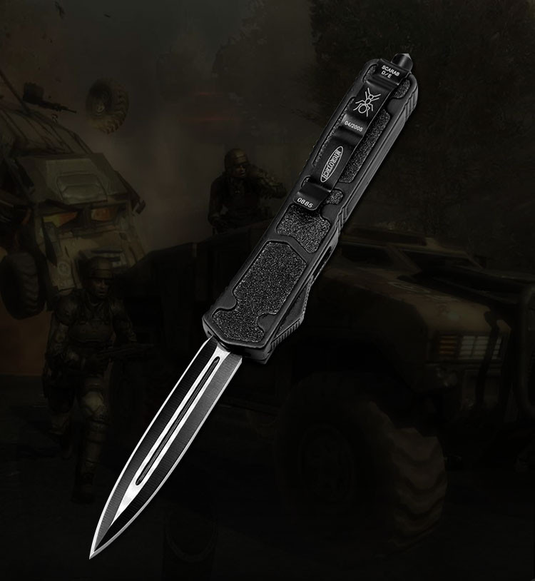 西户多用工具黑蚂蚁 西户 微技术蚂蚁刀 全刃双锋刀 户外刀具 黑色【