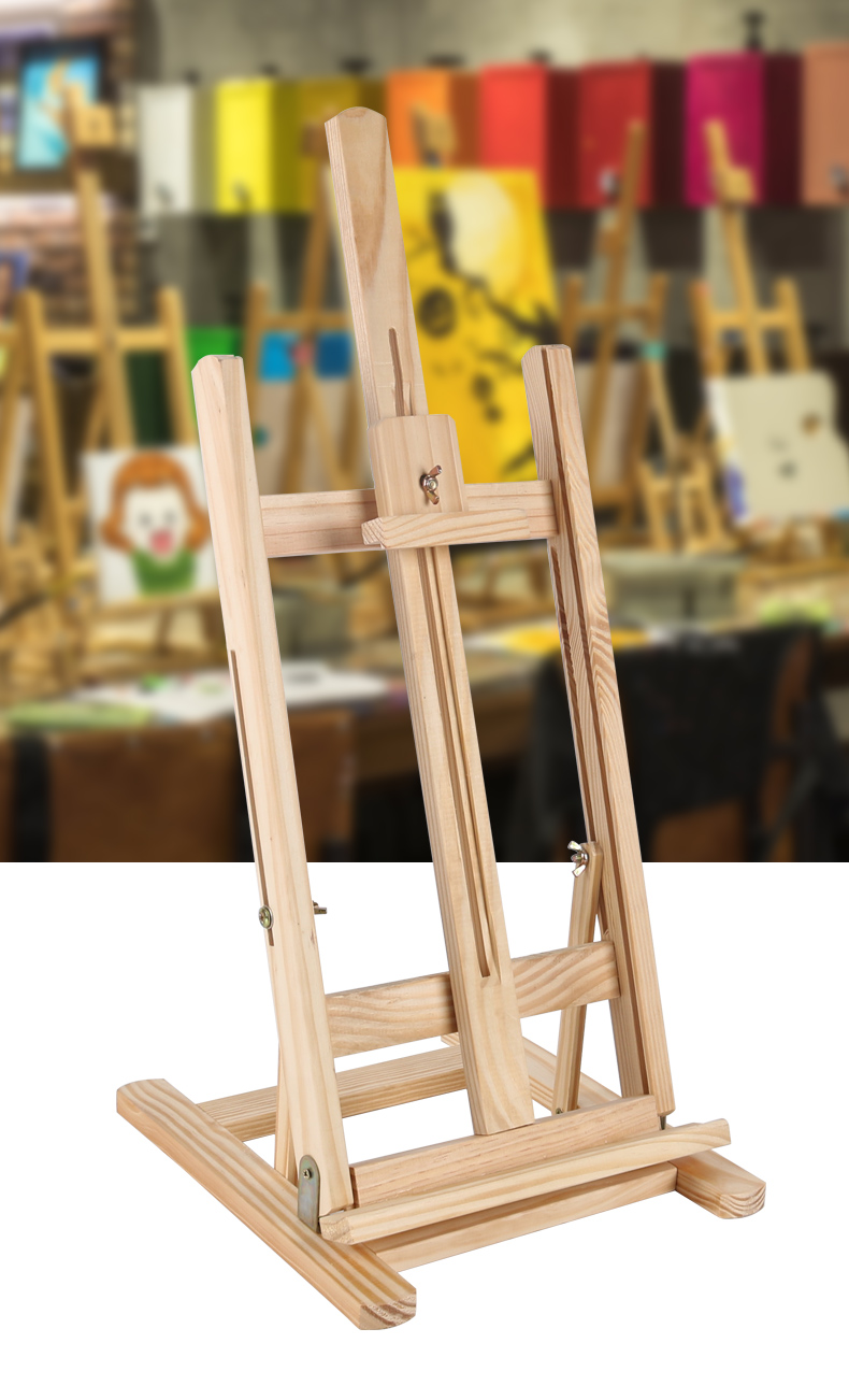 小手摇画架便携黑色铁质折叠伸缩金属画架写生三角架画架