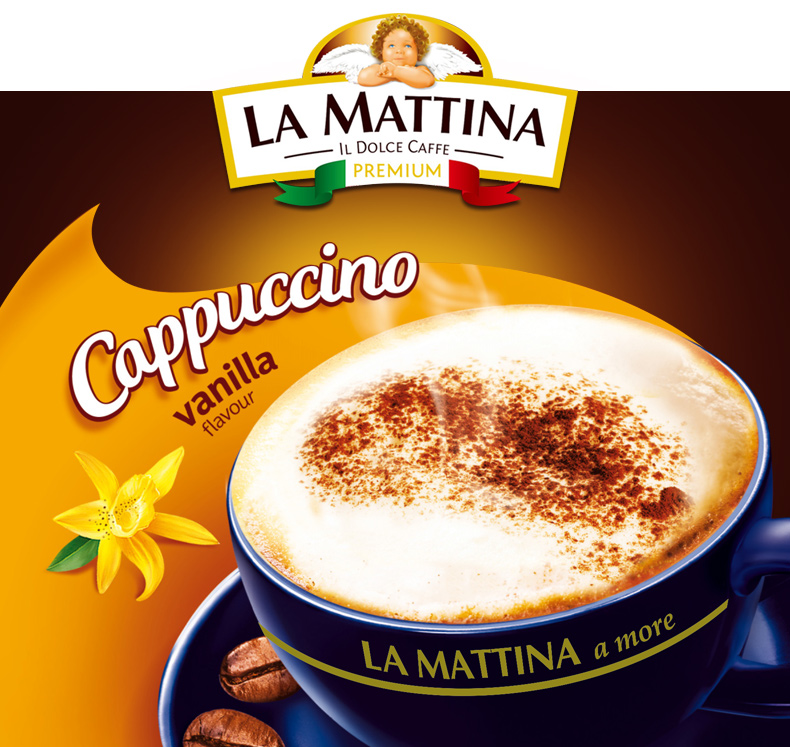 mattina拉玛特卡布奇诺速溶咖啡香草味100g 欧洲进口【价格 图片 品牌