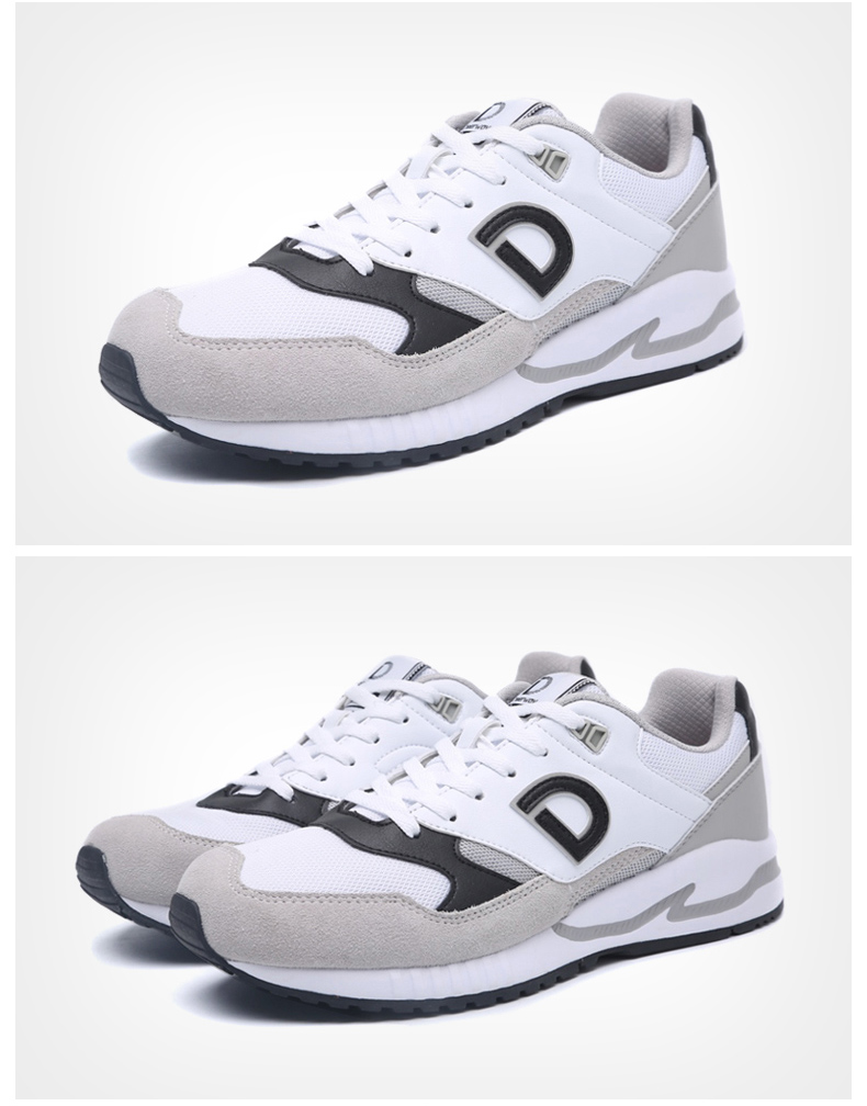 德尔惠(deerway)跑步鞋 德尔惠男鞋复古跑鞋新款春夏季男士运动鞋休闲