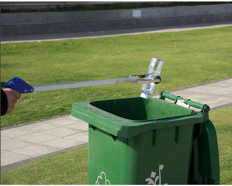 捡垃圾夹子垃圾钳长柄垃圾夹不锈钢拾物器夹合金加厚大号80cm