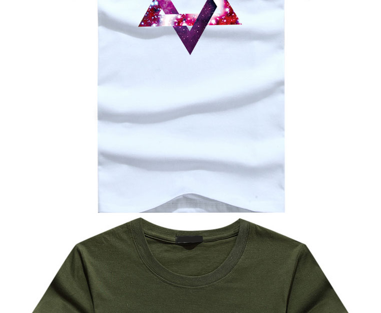 诺妮梦 2016 夏装新款 潮牌短袖t恤情侣装短袖星空六边形男装夏季大码