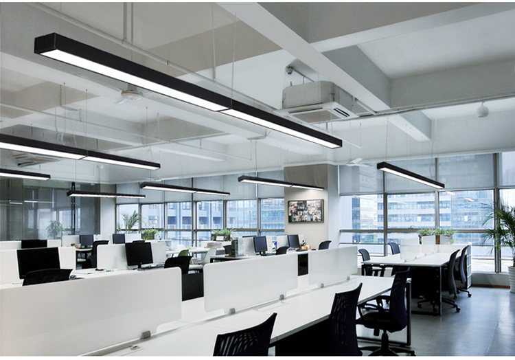 办公室灯led长条灯长方形条形日光灯超市造型灯健身房方通灯具