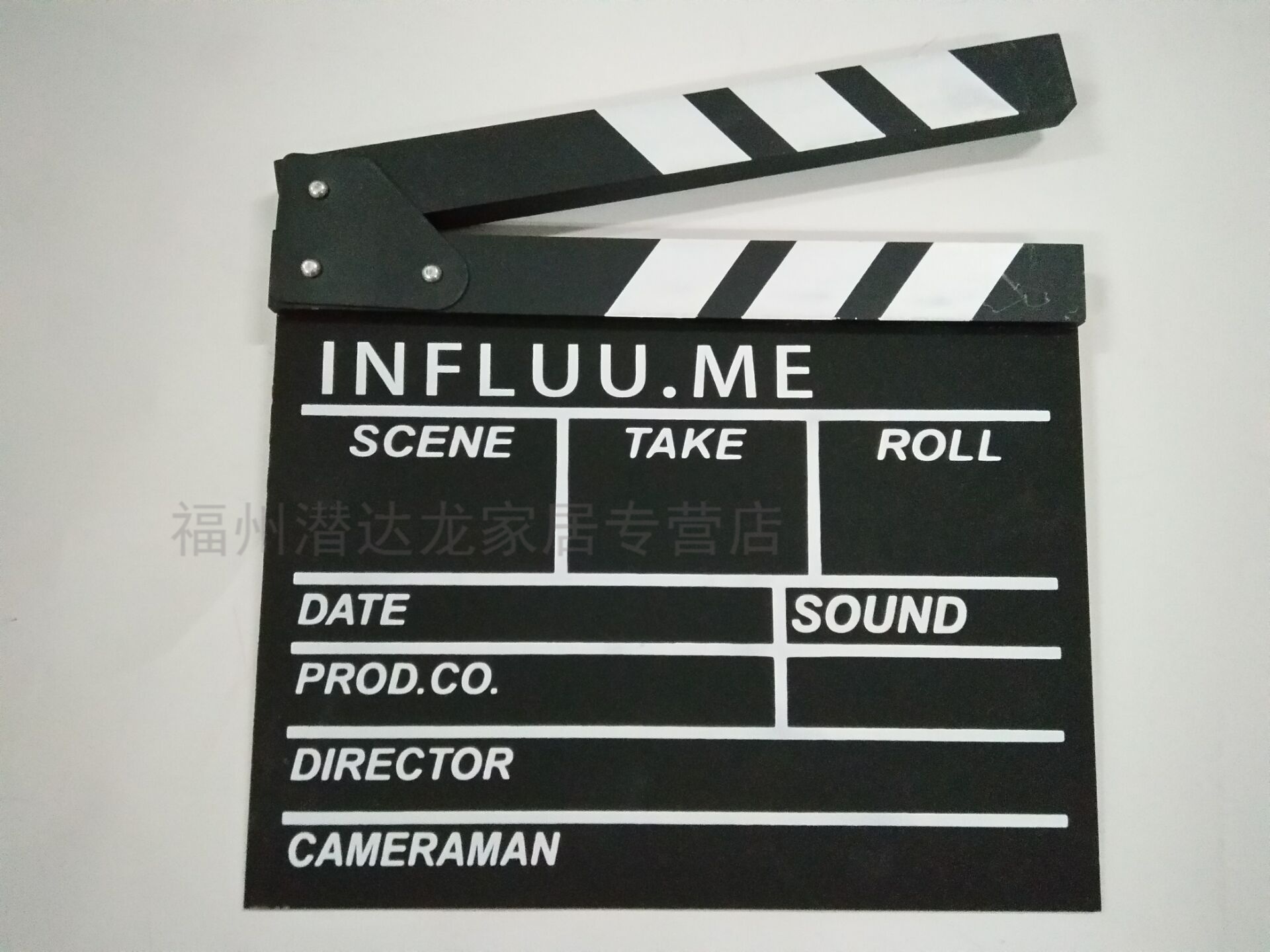 定制复古装饰场记板电影拍板导演板打板器木质产品摄影店拍照道具