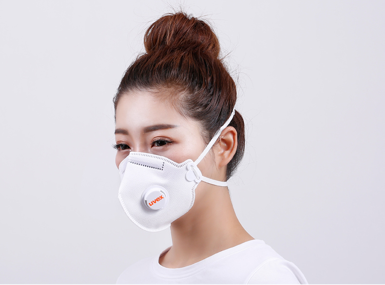 uvex口罩防油烟口罩头戴式厨房男女做饭炒菜呼吸阀厨师透气防毒口罩