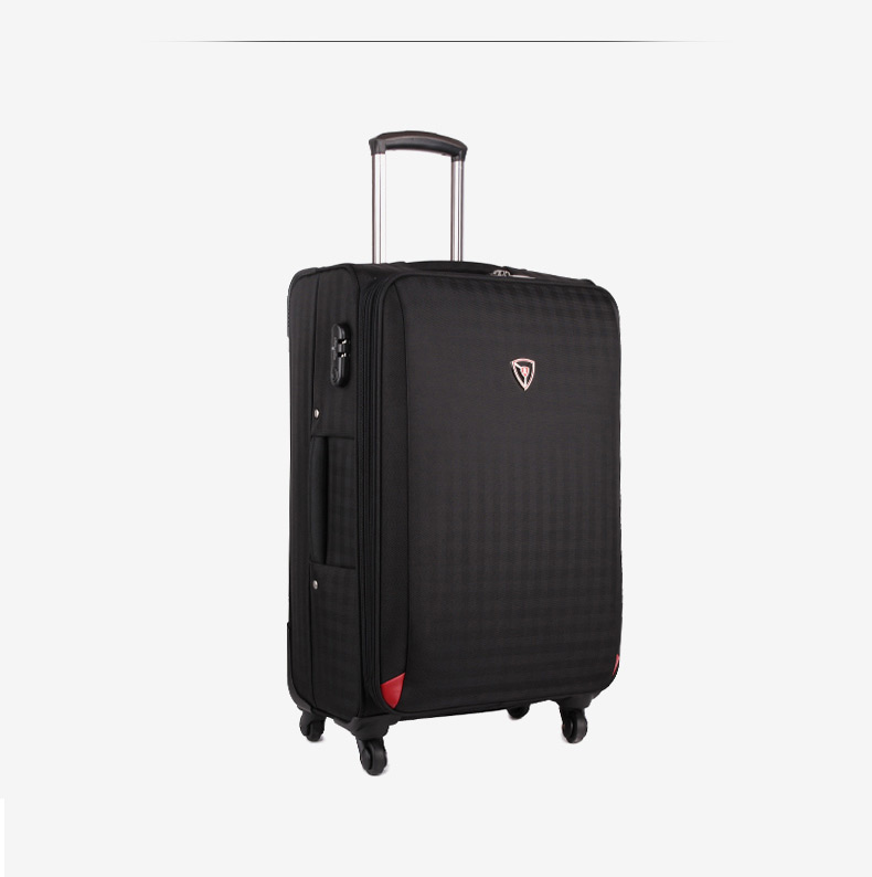 梦特娇拉杆箱新款男士休闲万向轮行李箱大容量旅行箱20寸22寸24寸黑色