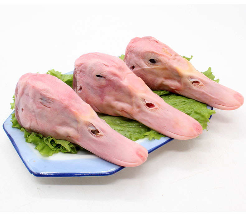 新鲜鸭头 2斤 生鸭头 食品冻鸭 零食非生鲜