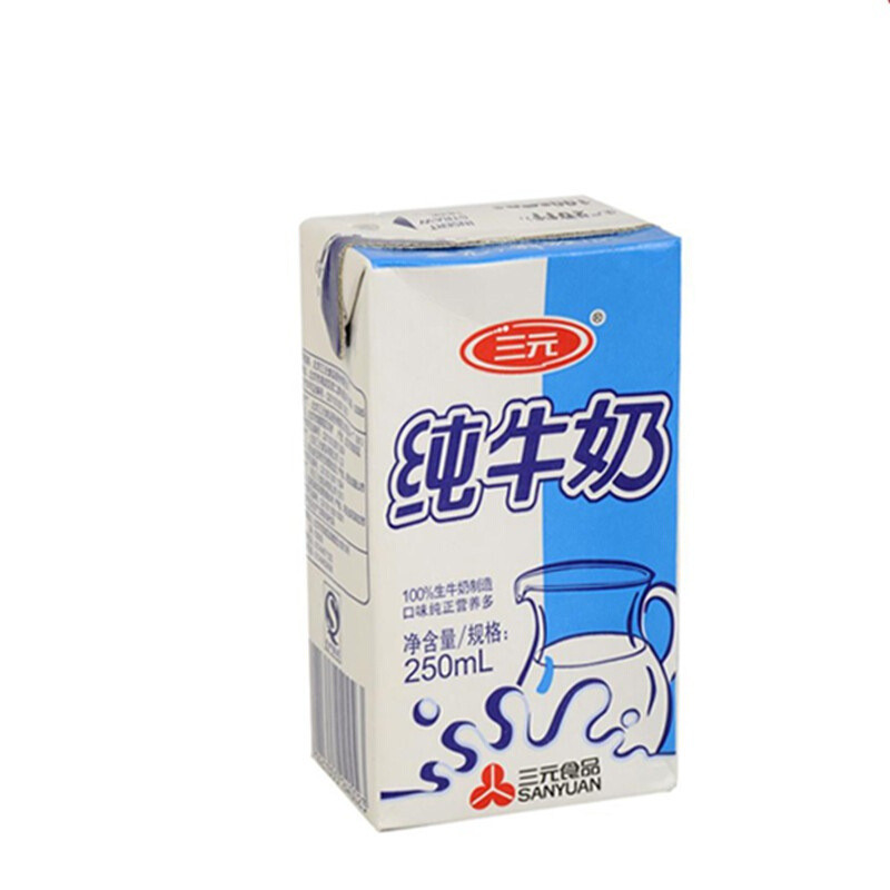 三元巧克力牛奶利乐砖12盒单盒250