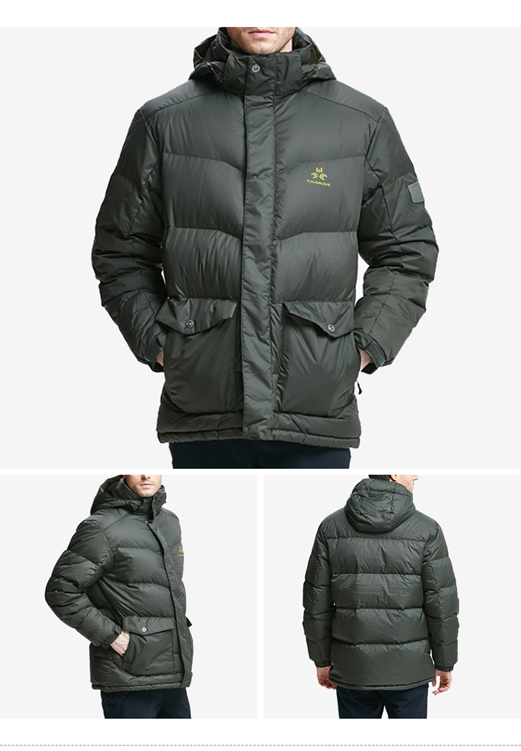 曼哥夫mangrove户外羽绒服男士加厚白鹅绒防风防水高寒保暖羽绒服男连