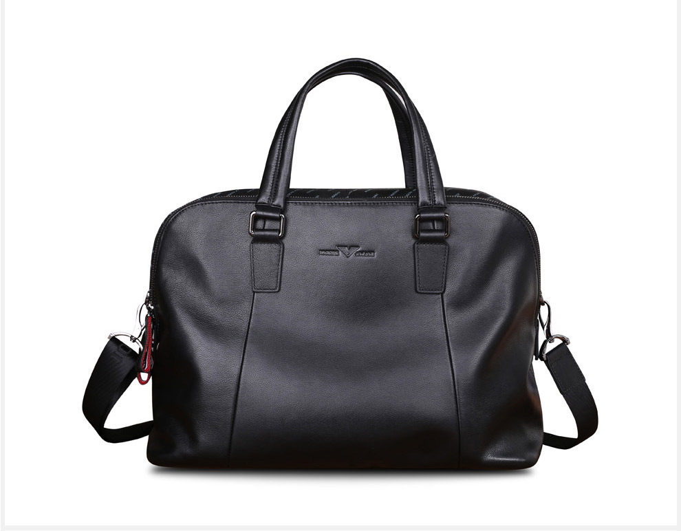 卓梵 阿玛尼(josephamani)男士真皮旅行包 手提大包旅游出差行李袋双