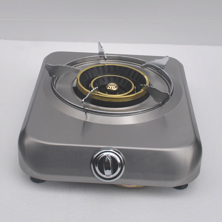 不锈钢燃气灶家用猛火灶台式液化气灶单个煤气灶单灶具煤气炉盘