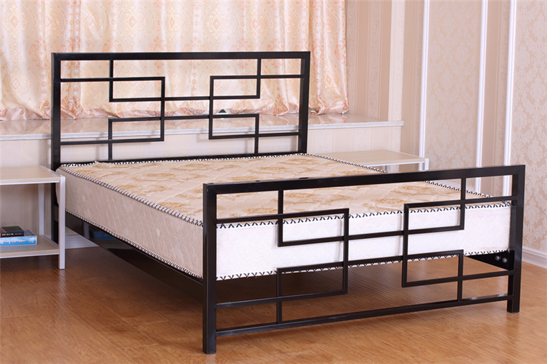 淮木 简易中式复古婚床儿童床架铁艺床铁床架床15米1