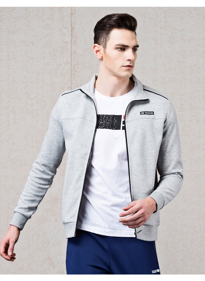 361男士外套2019正品361春季保暖休闲开襟卫衣保暖运动服男