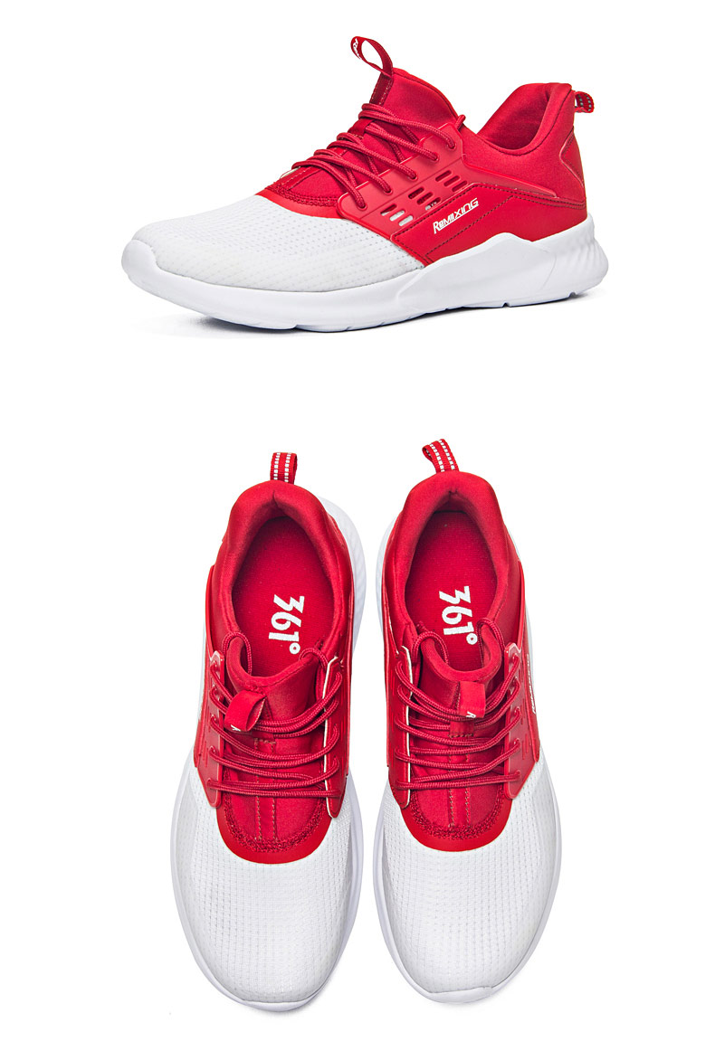 3612018年男炫彩拼色防滑耐磨橡胶底跑步鞋671822212