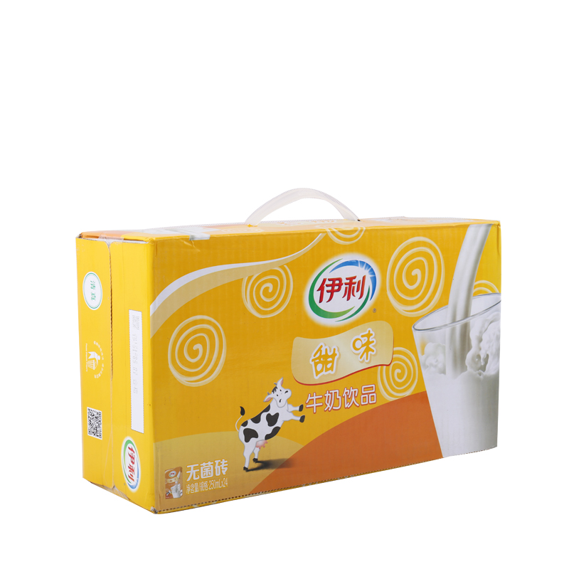 伊利甜味牛奶饮品250ml24盒学生甜奶早餐奶营养牛奶