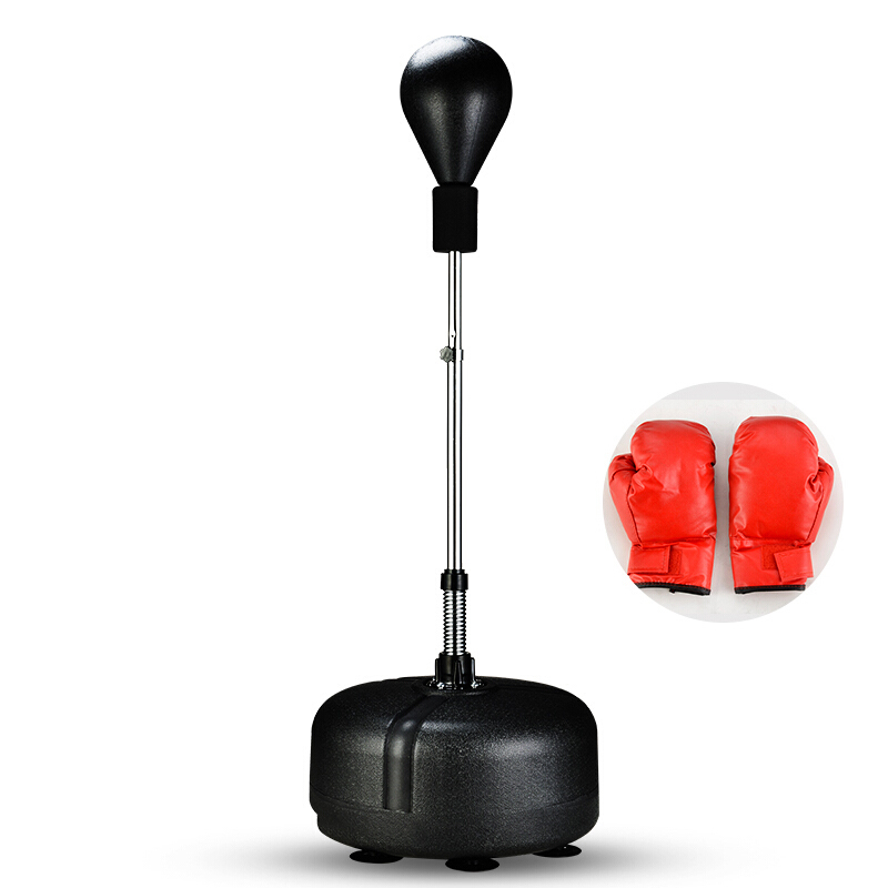 实心速度球拳击球立式散打训练器材沙袋不倒翁家用反应靶g