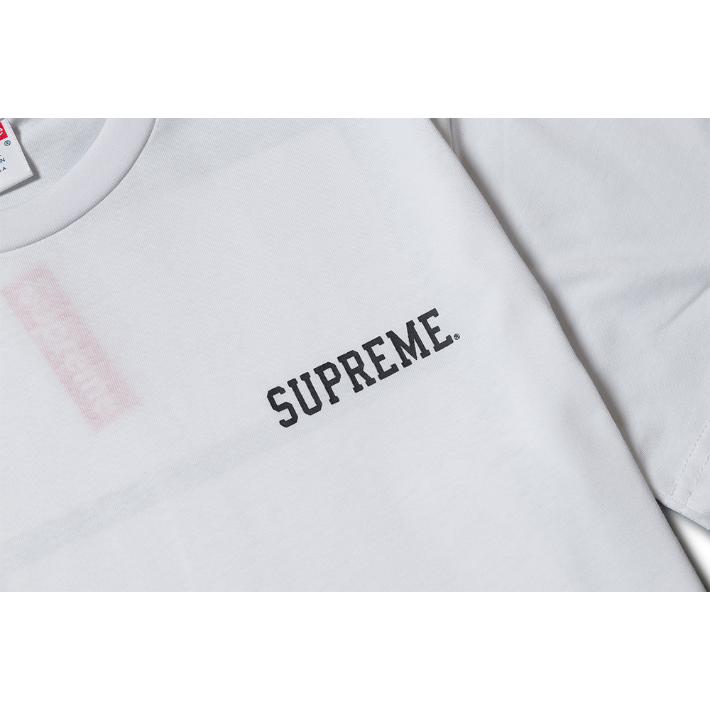 薇姬桑妮2018新款欧美潮牌supreme阿基拉打针注射短袖男女情侣同款t恤