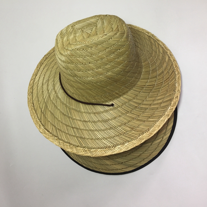 mtiny夏海南大沿包边凉席草帽遮阳防晒牧民骑马放羊帽男士户外钓鱼帽