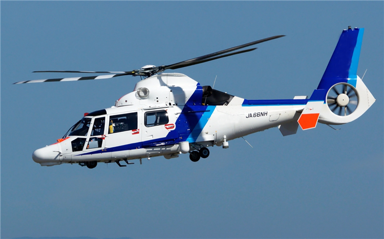 直升机空客as365侧面图