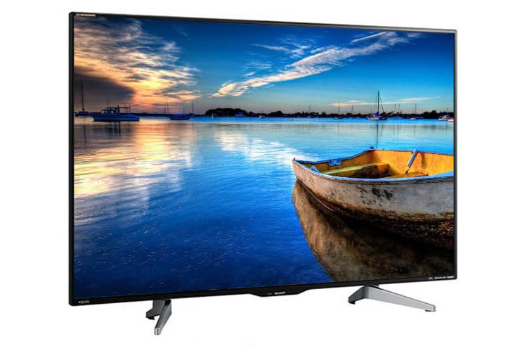 夏普sharp60英寸4k平面液晶电视含麦克风lcd60tx5000a黑色