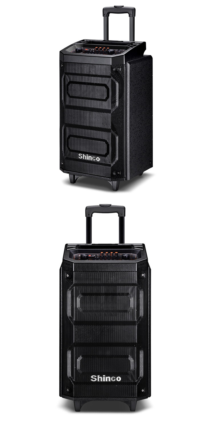 新科 (shinco)f11 广场舞音响 户外拉杆音箱 大功率蓝牙便携式插卡