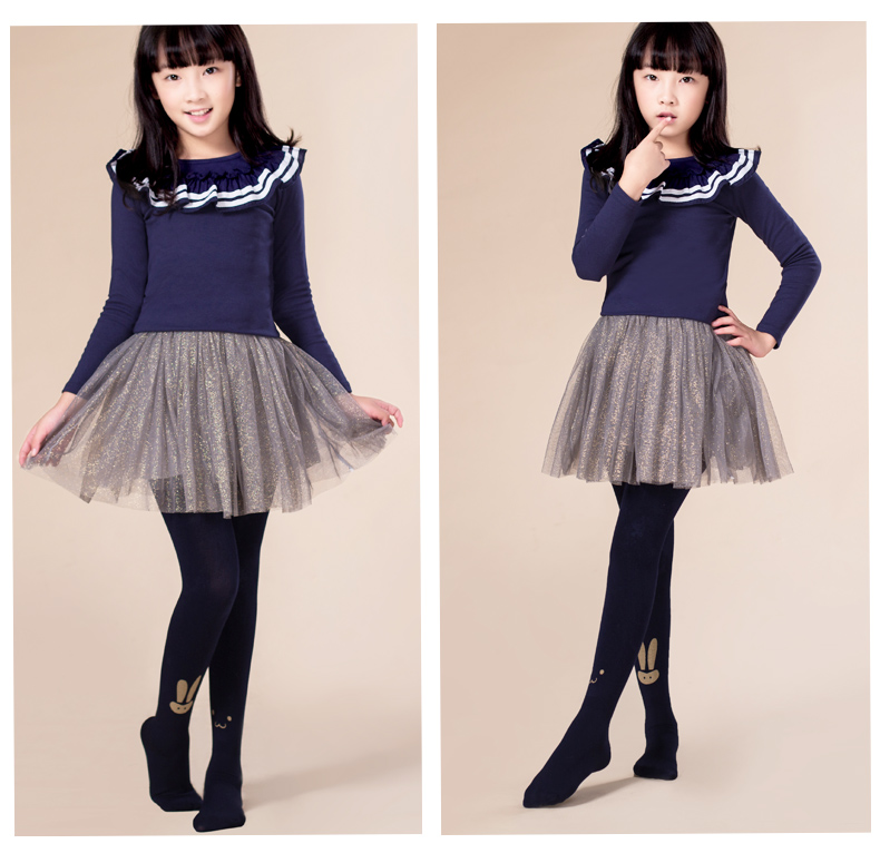 儿童连裤袜智友伴女童春秋长筒袜宝宝外穿打底裤女孩舞蹈袜