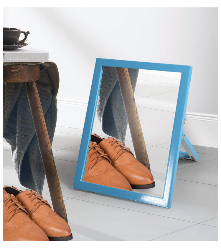 淮木简约时尚置地带支架试鞋镜台式梳妆镜子落地试鞋镜客厅卧室欧式