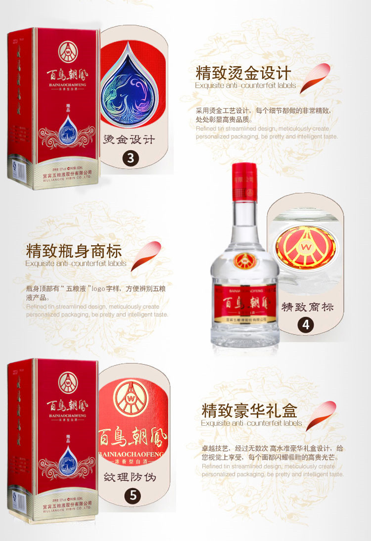 宜宾五粮液百鸟朝凤酒图片