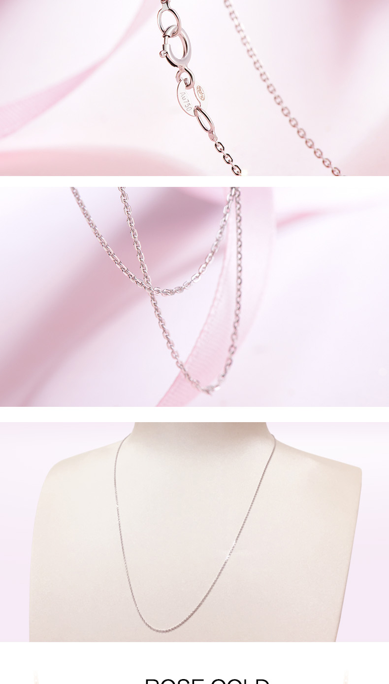 莱绅通灵(leysen1855)k金项链kdyl leysen1855莱绅通灵珠宝 项链