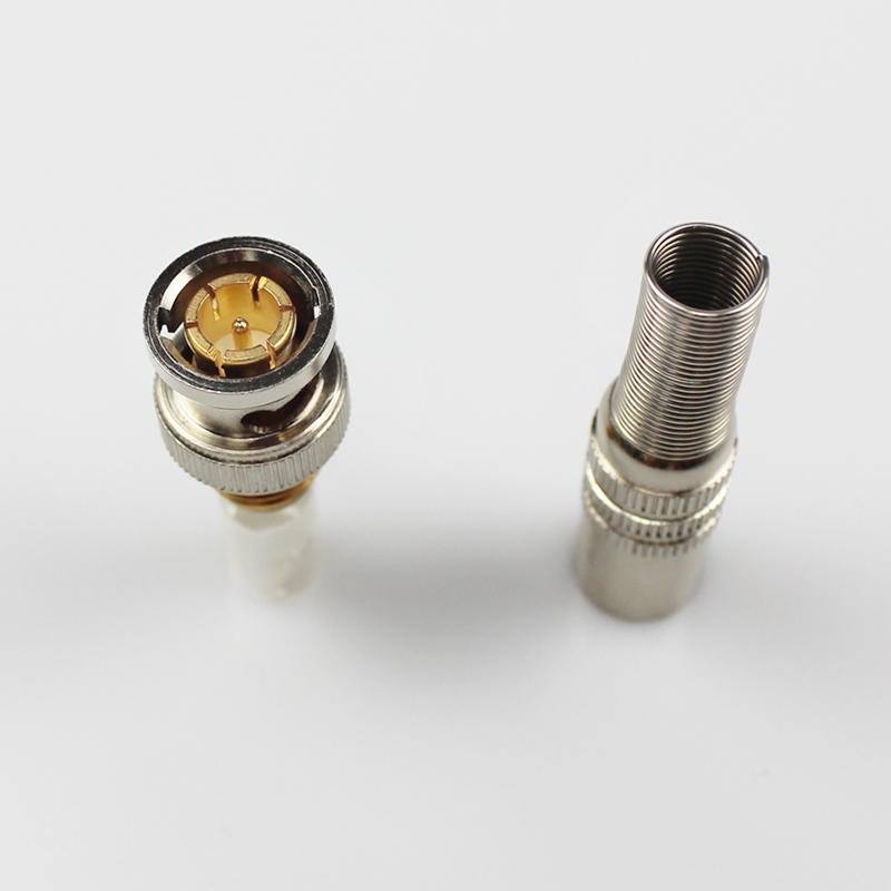 海乐2m两兆头bncq9755sdi视频接头公头同轴电缆接头ddf射频线连接器